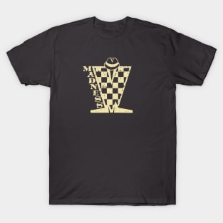 Madness Checkerboard HD - Distressed Cream T-Shirt